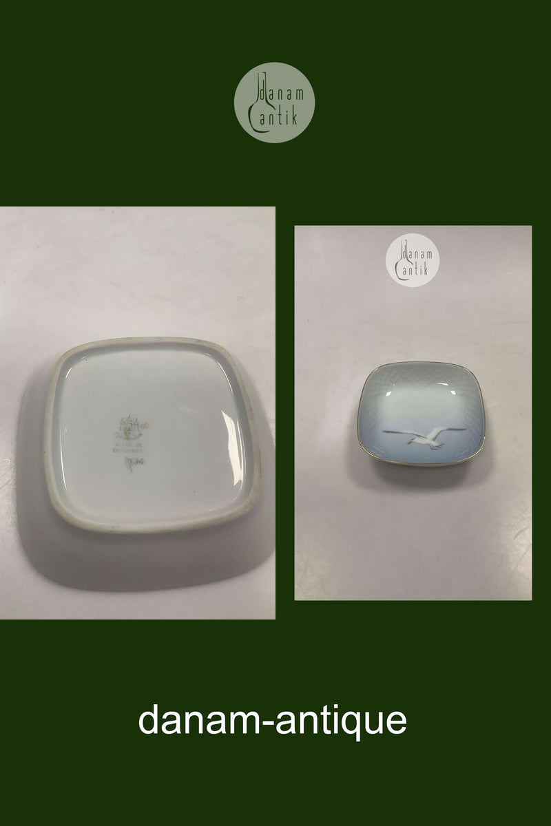 Bing og Grøndahl Måge med Guld Assiet / Skål No 194