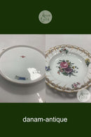 Royal Copenhagen Saksisk Blomst Gennembrudt tallerken No 1577