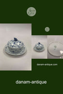 Bing und Grondahl Blau bemalt / Muschelmalet Butterdose Nr. 582