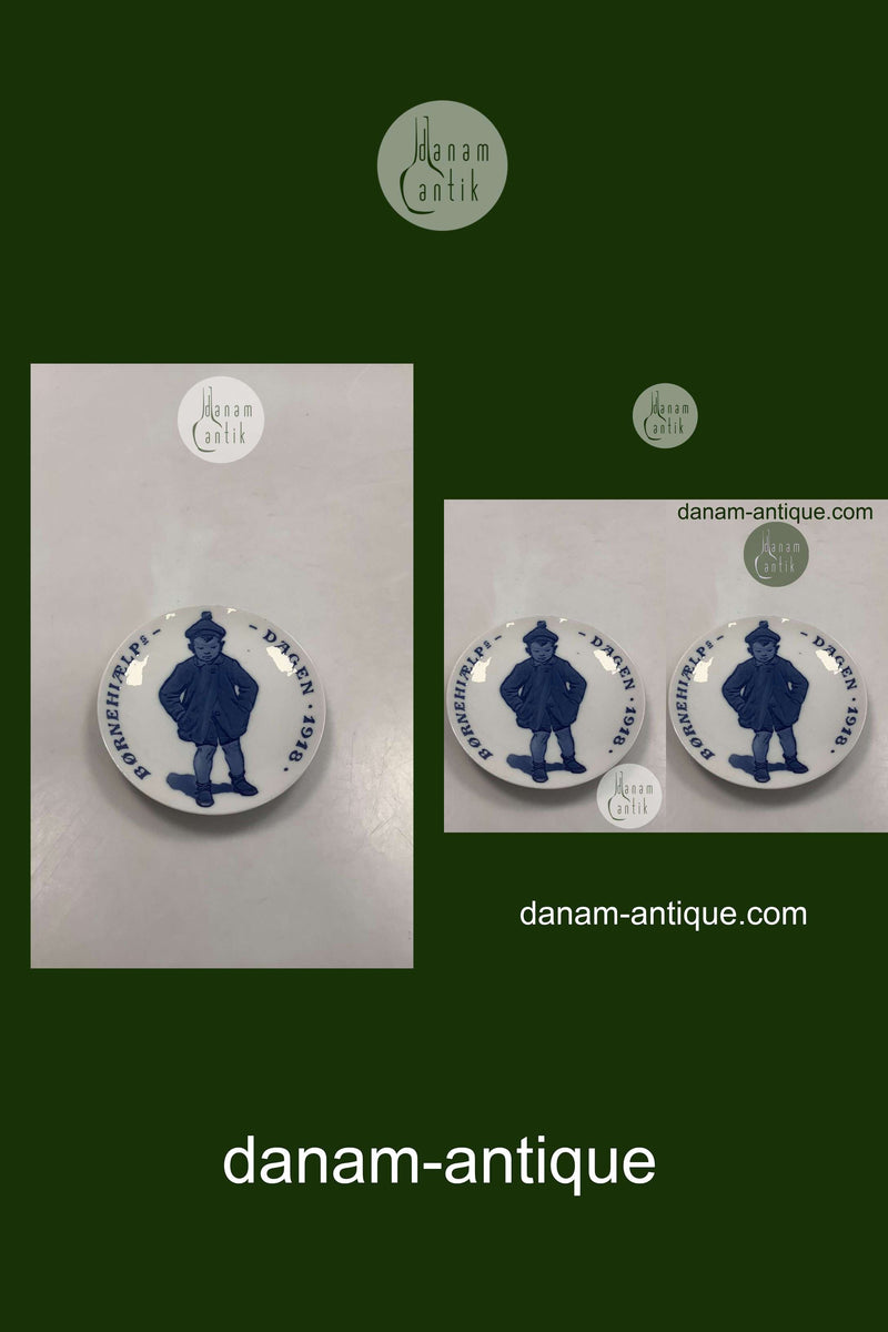 Royal Copenhagen Børnehjælpsdags Platte fra 1918