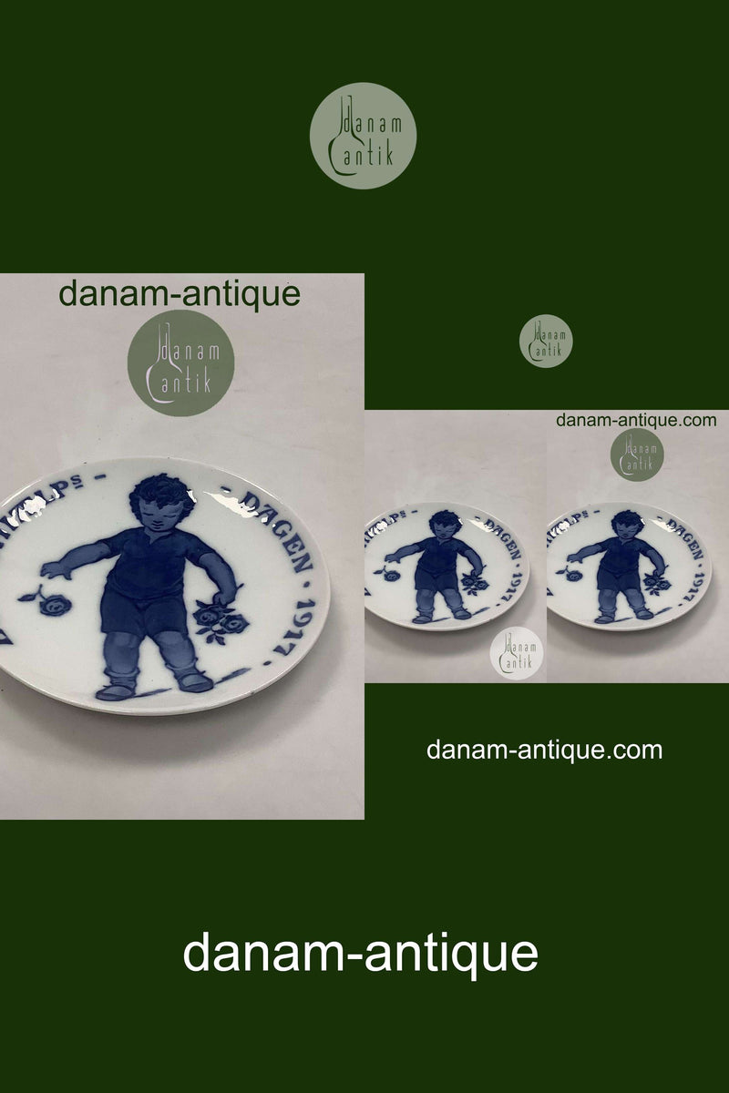 Royal Copenhagen Børnehjælpsdags Platte fra 1917