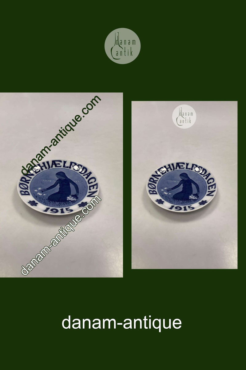 Royal Copenhagen Børnehjælpsdags Platte fra 1915