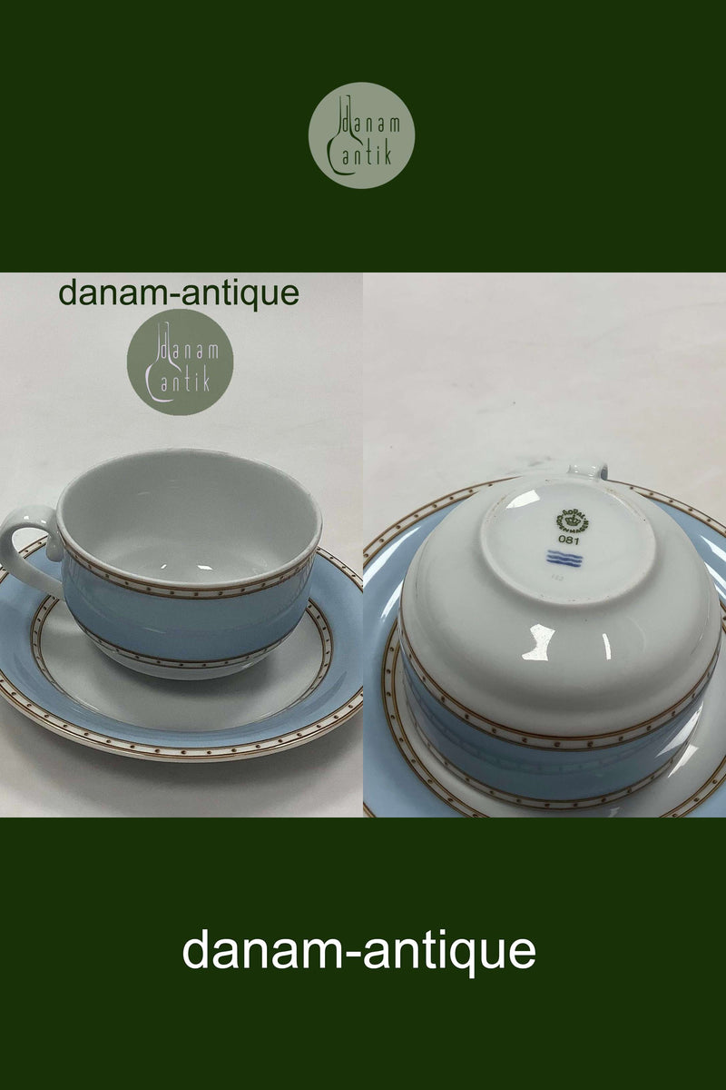 皇家哥本哈根Liselund茶杯和碟子No 081/073