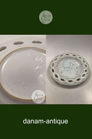 Michael Andersen og Søn Stort Glaseret Keramik Fad af Kvinde og Svane No 5156