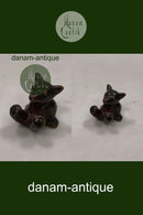 Hjort Figur Bornholm Glaserede Keramik Bjørn med ben oppe