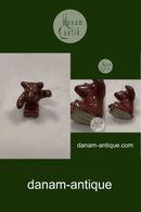 Hjort FIgurine Bornholm Glazed Ceramic Bear with opening arms