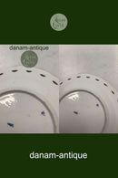 Antik Royal Copenhagen Blå Blomst Svejfet Gennembrudt Tallerken med Guld