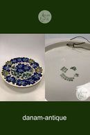 Aluminia Fajance Fad / Skål No 200/300 med Blomster motiv