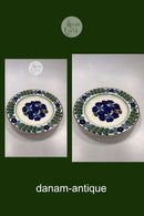 Aluminia Stor Vægplatte med Blomster Motif No 200 / 702 No 2