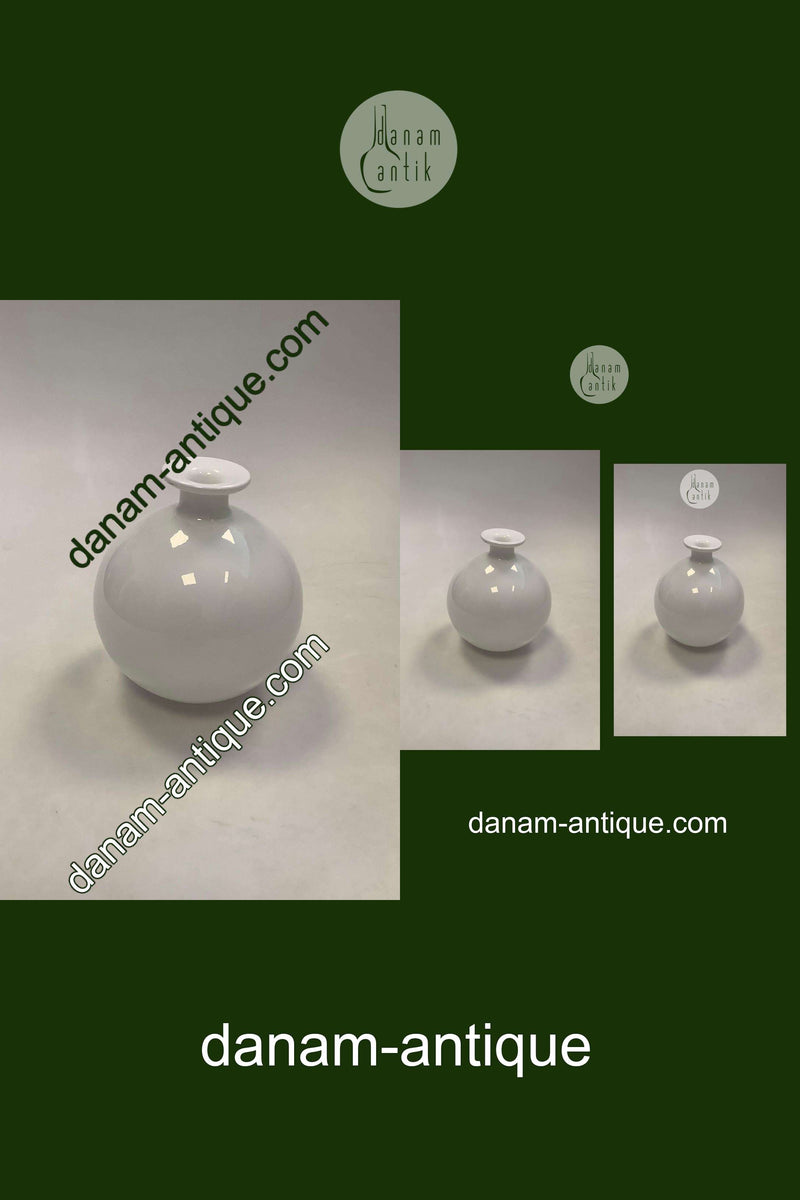 Holmegaard Carnaby Moderne Kuglevase i hvid