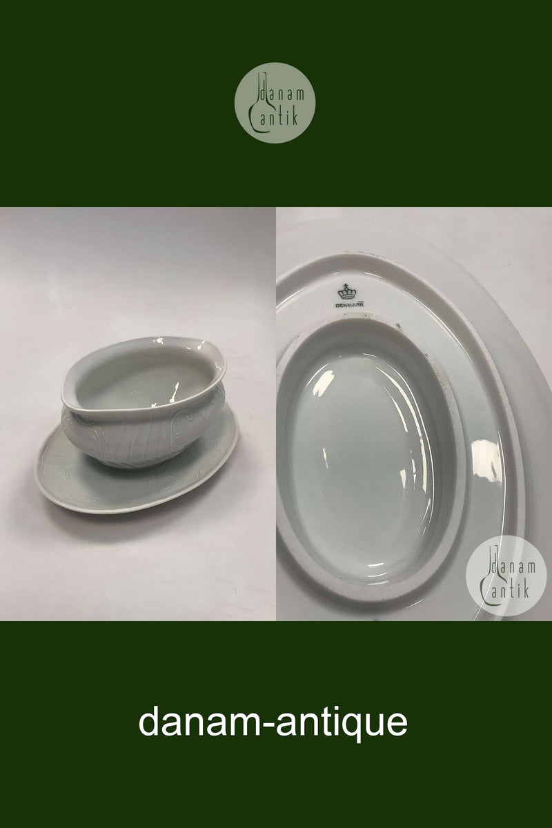 Royal Copenhagen Juliane Marie, hvid Sovseskål