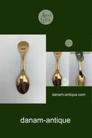 A. Michelsen Juletheske 1981 Forgyldt Sterling Sølv med emalje