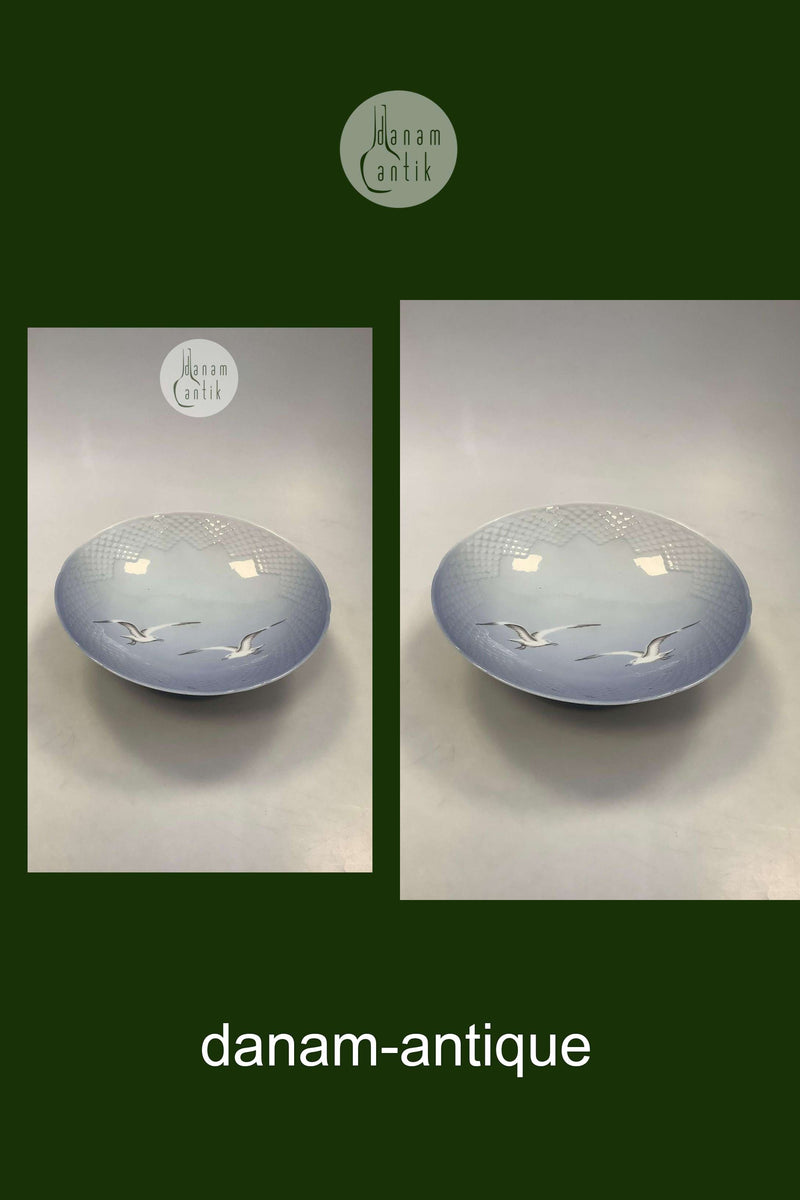 Bing og Grøndahl Måge Stor Kageskål på Lav Fod