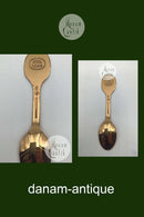 A. Michelsen Juletheske 1985 Forgyldt Sterling Sølv med emalje