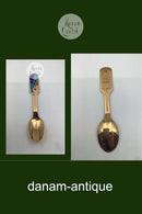 A. Michelsen Juletheske 1990 Forgyldt Sterling Sølv med emalje