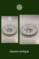 Royal Copenhagen Privat gemalt Flora Danica Fisch Teller Nr 3549