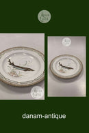 Royal Copenhagen Privat gemalt Flora Danica Fisch Teller Nr 3549