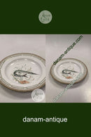 Royal Copenhagen Privat gemalt Flora Danica Fisch Teller Nr 3549