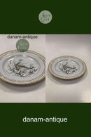 Royal Copenhagen Privat gemalt Flora Danica Fisch Teller Nr 3549