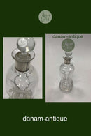 Holmegaard Dragsted Glas Karaffel med sølvbånd