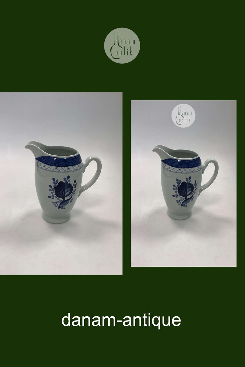 Royal Copenhagen / Aluminia Tranquebar, Blå Fajance Kande No 1149