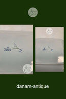 Royal Copenhagen / Aluminia Blau Tranquebar Quadratische Schale Nr. 1335