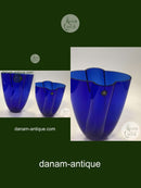 Royal Copenhagen / Holmegaard Vase aus blauem Glas