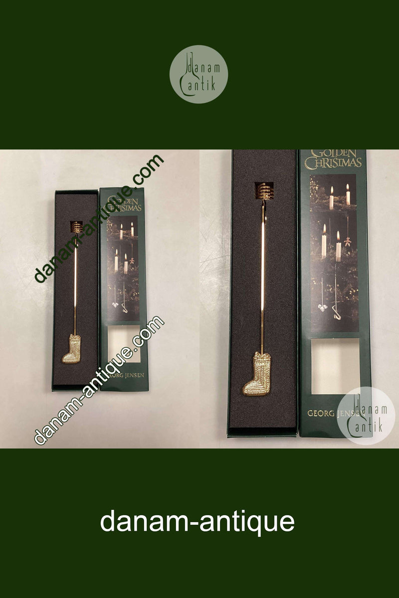 Georg Jensen Golden Christmas Lyseholder - Julesok 2003