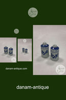 Royal Copenhagen Blå Tranquebar Salt -og Peber Sæt No 1008