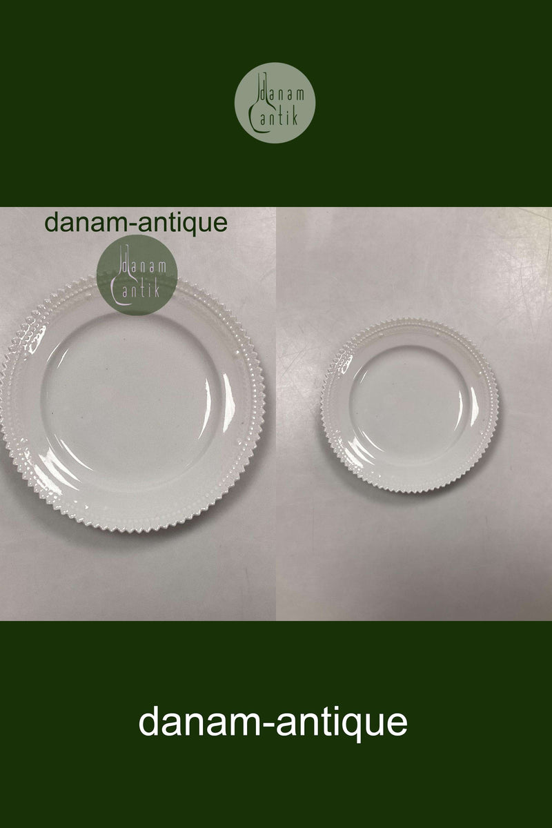 皇家哥本哈根白色弗洛拉丹妮卡珍珠器皿蛋糕盘3552