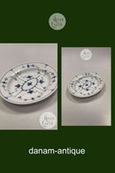 Royal Copenhagen Blaue kannelierte Schale Nr. 95