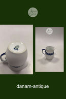 Bing and Grondahl 新艺术风格的蓝白奶油壶 尺寸9.3厘米/3.66英寸