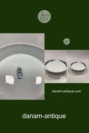 ビング＆グロンダール アール・ヌーボー 青と白のケーキ皿 オンフット