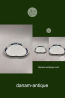 Bing og Grøndahl Art Nouveau Blå og Hvid Kagefad