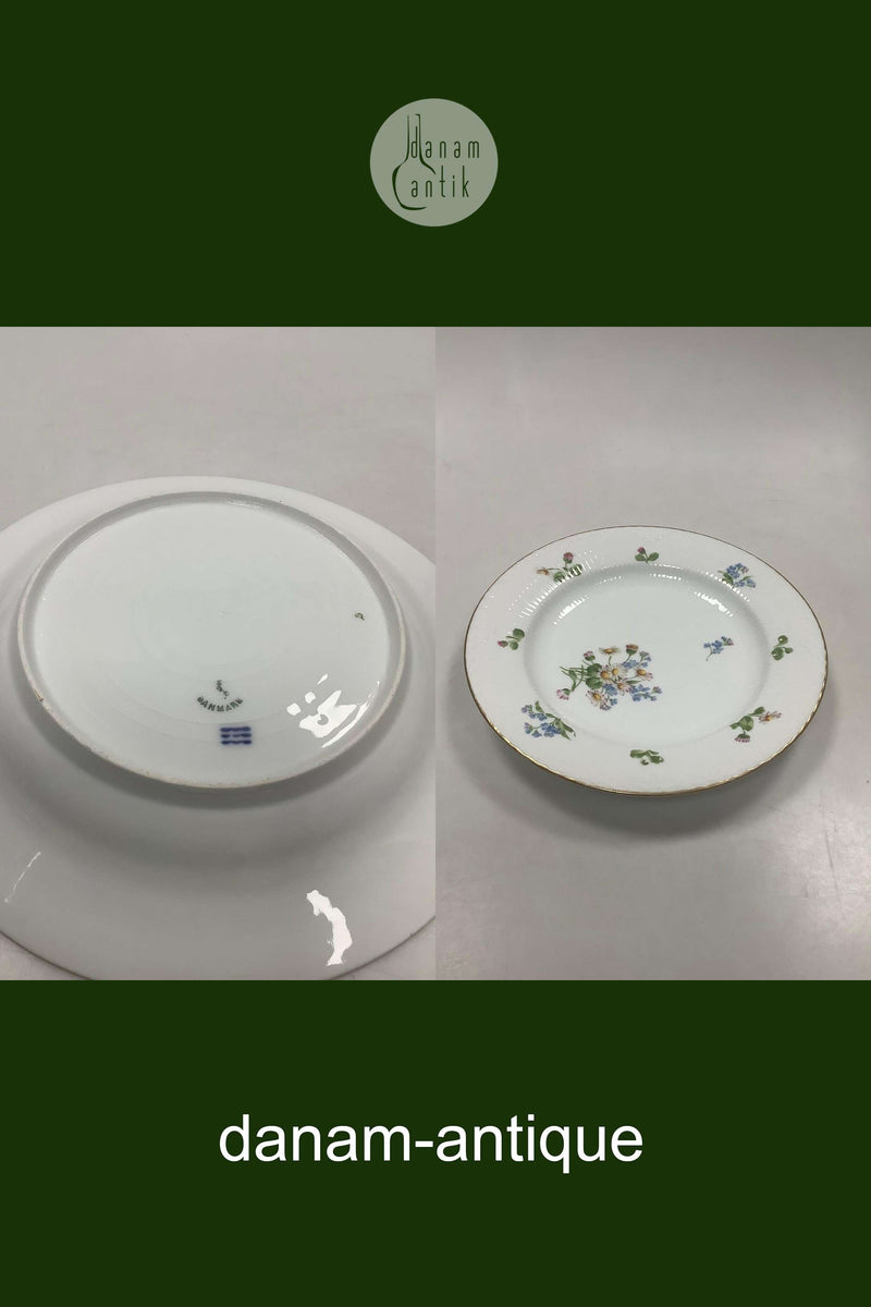 皇家哥本哈根新艺术风格半花边餐盘