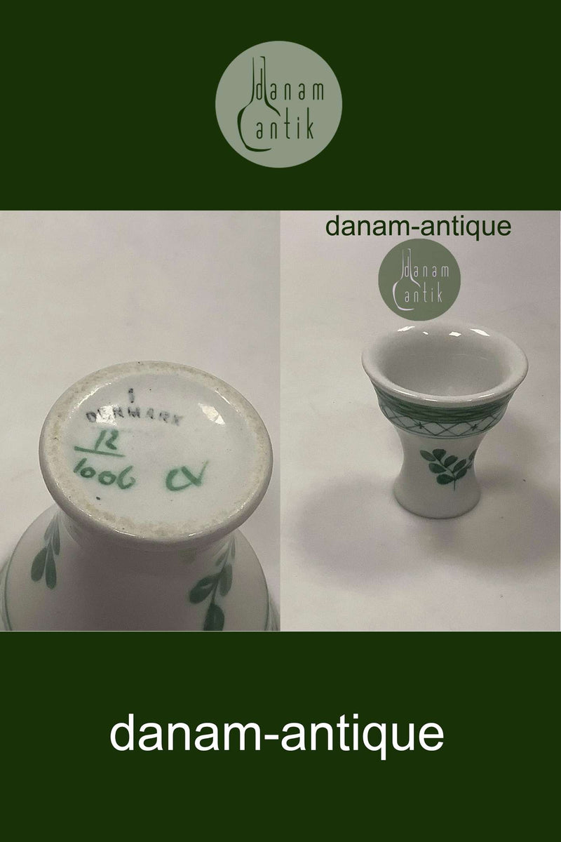 Royal Copenhagen Grøn Tranquebar Æggebæger No 1006