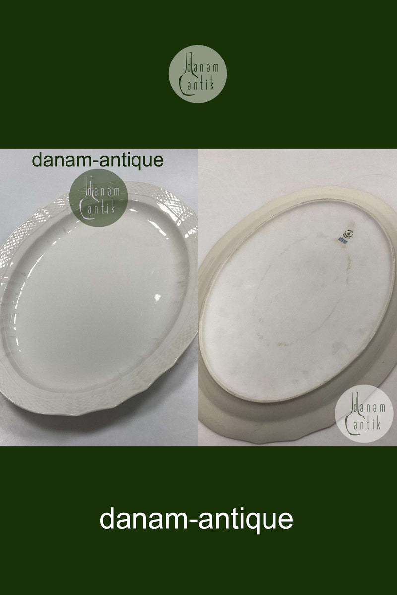 Royal Copenhagen Josephine Cream Curved Oval Dish