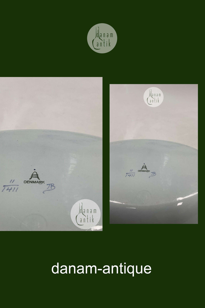 Royal Copenhagen Blå Tranquebar Oval Skål No. 1411