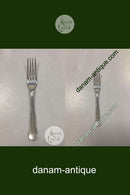 Double fluted silver plate Dinner fork