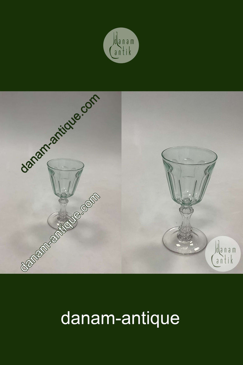 Val Saint-Lambert Bernadotte Hvidvinsglas Grøn