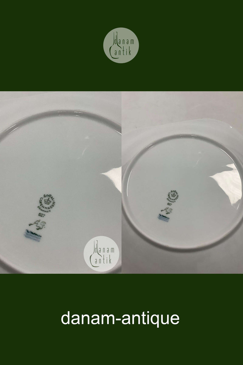 Royal Copenhagen Hvid Konkylie Buffet Tallerken No 627