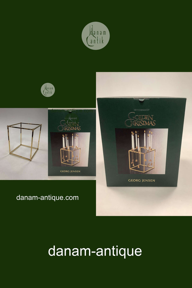 Georg Jensen Golden Christmas Opsats til lyseholdere