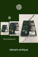 Georg Jensen Golden Christmas Lyseholder - Snemand og Hane 1999