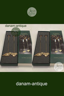 Georg Jensen Golden Christmas Lyseholder - Ræv og Hasselnød 2002