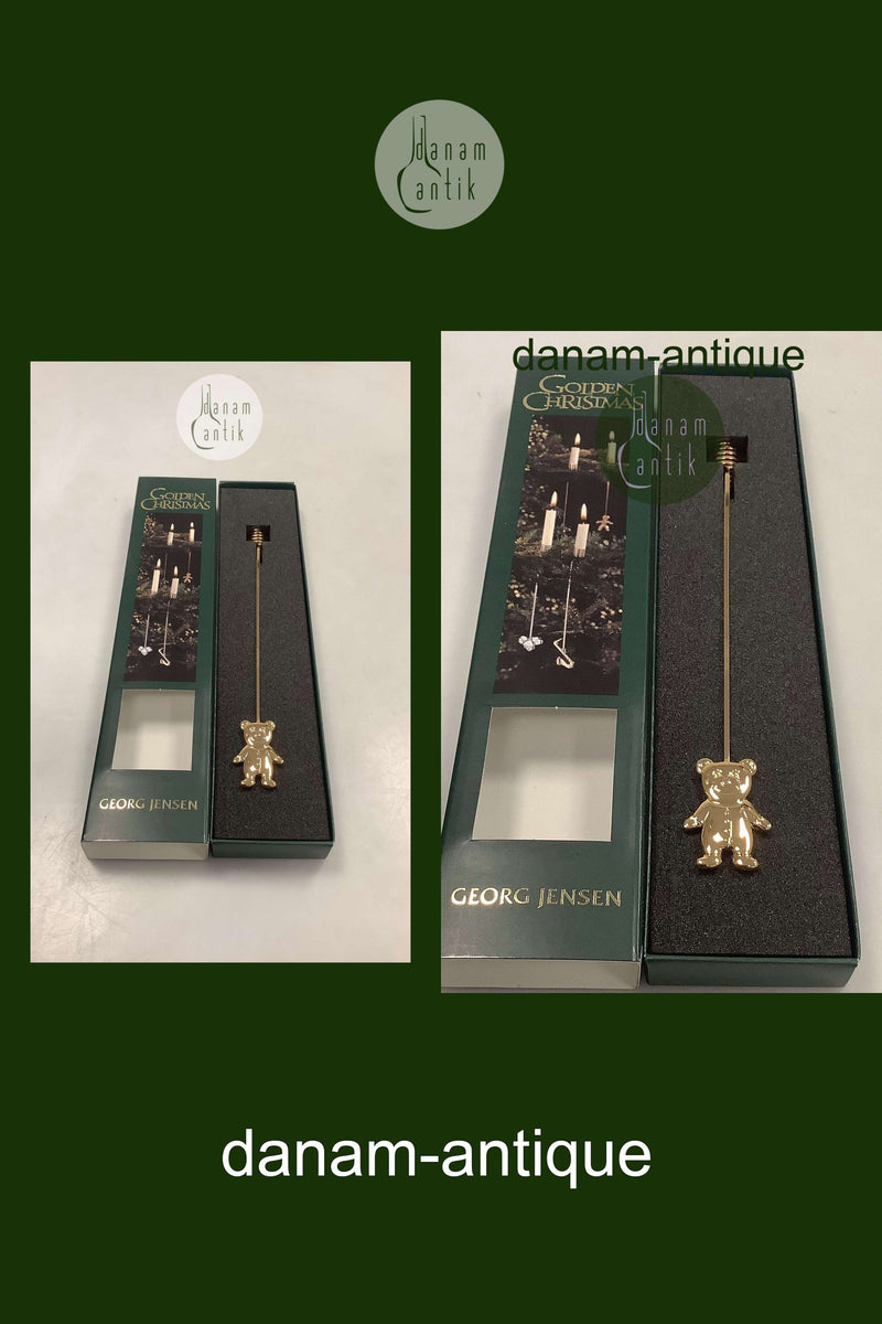 Georg Jensen Golden Christmas Lyseholder - Bamse 2003