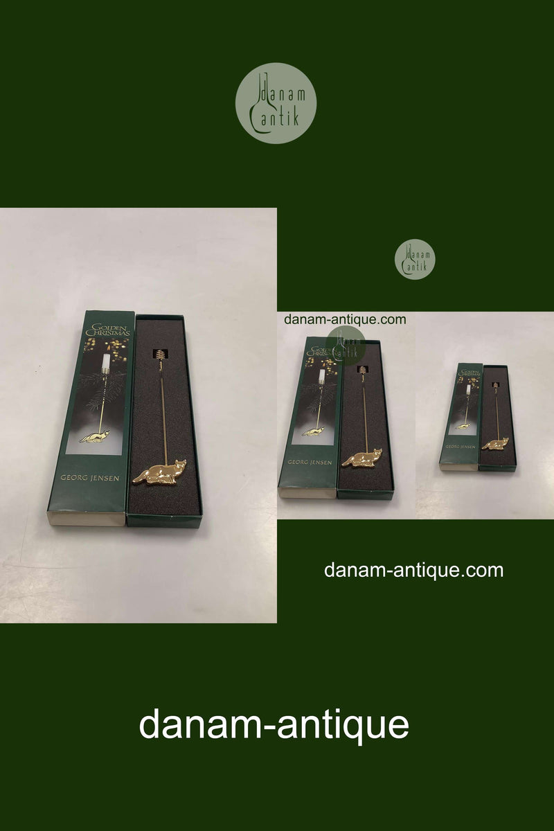 Georg Jensen Golden Christmas Lyseholder - Ræv 2002