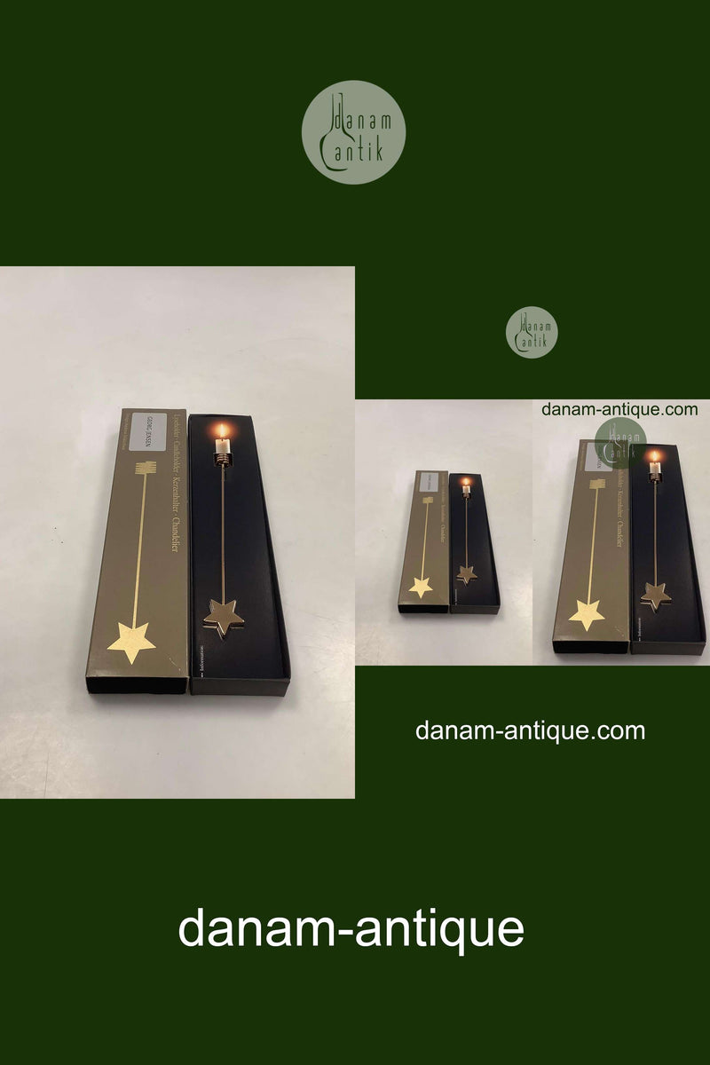 Georg Jensen Golden Christmas Lyseholder - Stjerne 1990