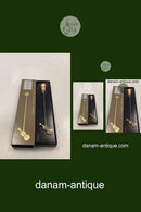 Georg Jensen Goldener Weihnachts-Kerzenhalter - Violine 1995