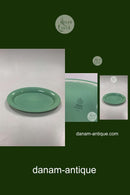 Royal Copenhagen Ursula oval Tallerken i Lysegrøn No 621