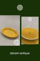 Royal Copenhagen Ursula oval Tallerken i Gul No 073
